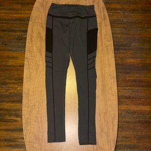 black and grey leggings